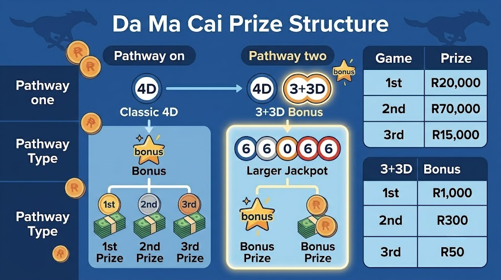 Da Ma Cai Prize Structure