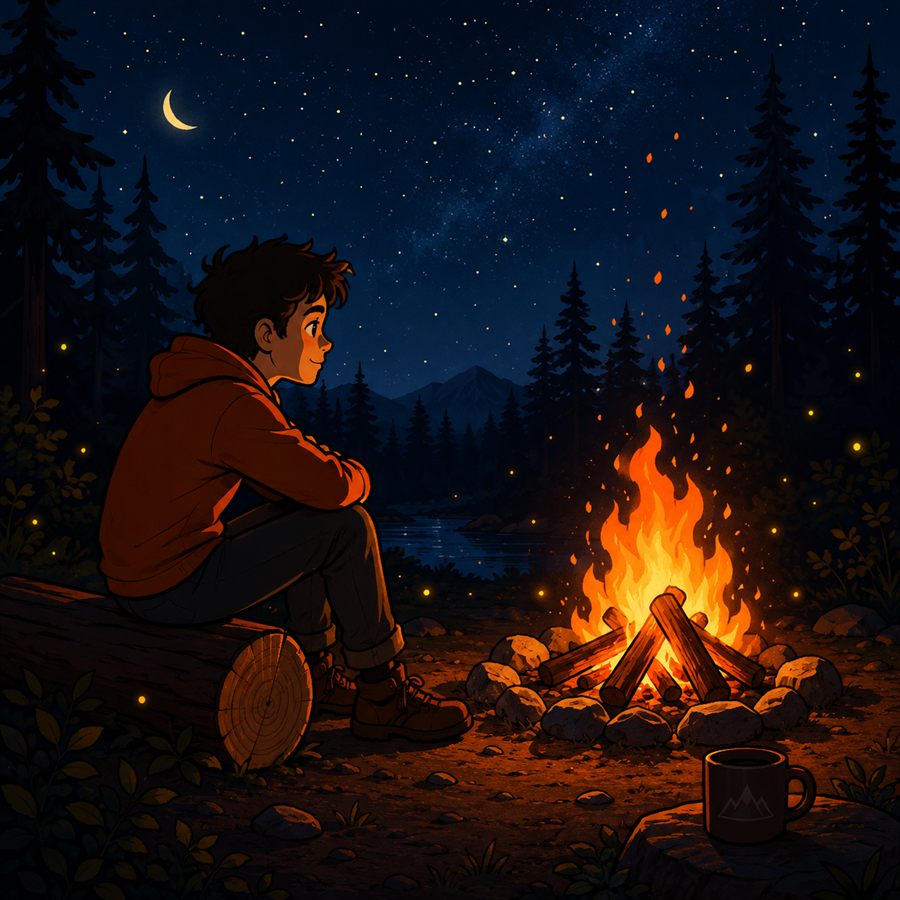 Dream about fire illustration