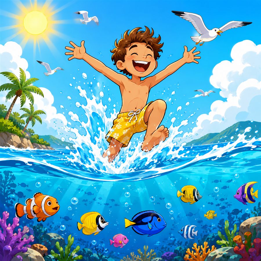 Dream about water illustration