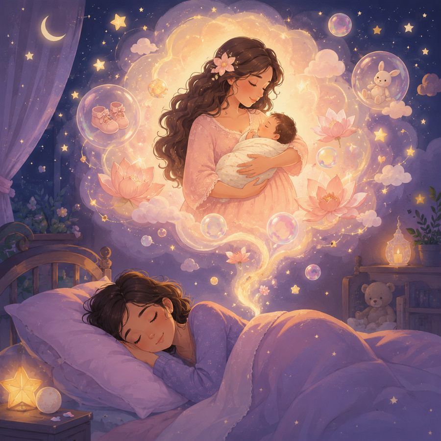 Dream about pregnancy illustration